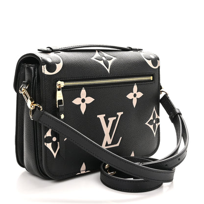 Louis Vuitton Empreinte Monogram Giant Pochette Metis Black Beige 3 of 10