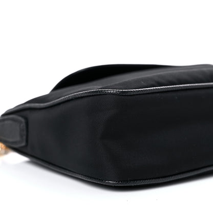 Prada Tessuto Nylon Saffiano Crossbody Bag Black 6 of 7