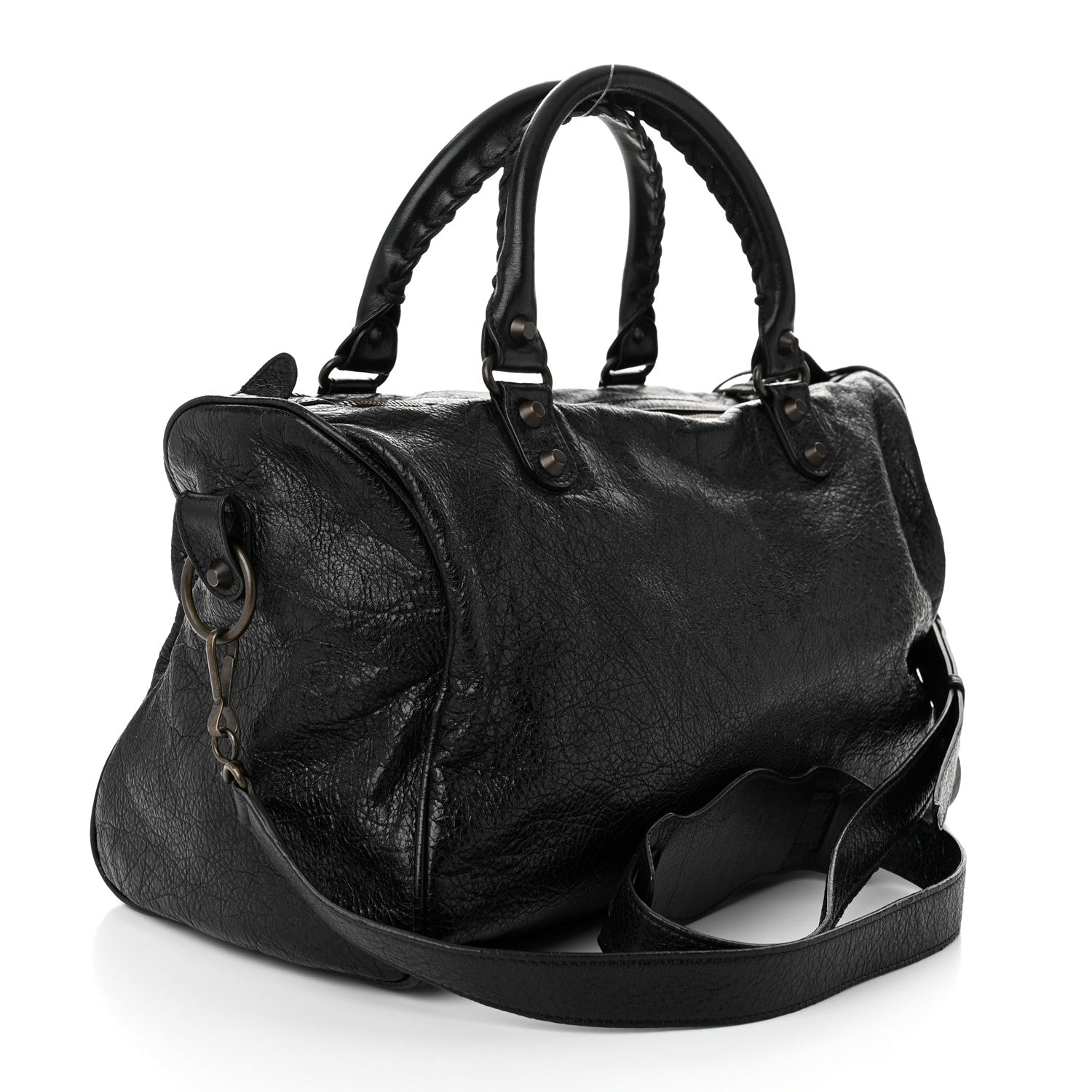 Balenciaga Agneau Classic Hardware Boston Black 4 of 12