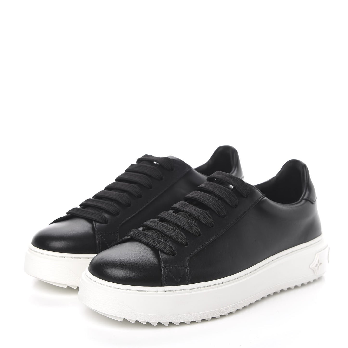 Calfskin Time Out Sneakers 39 Black