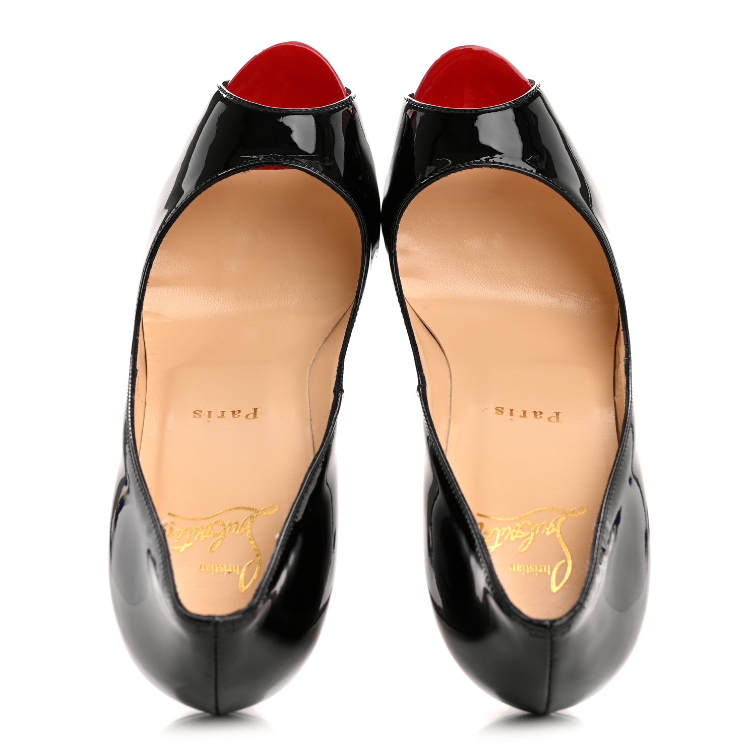 Christian Louboutin Patent New Very Prive 120 Pumps 37.5 Black 2 of 10
