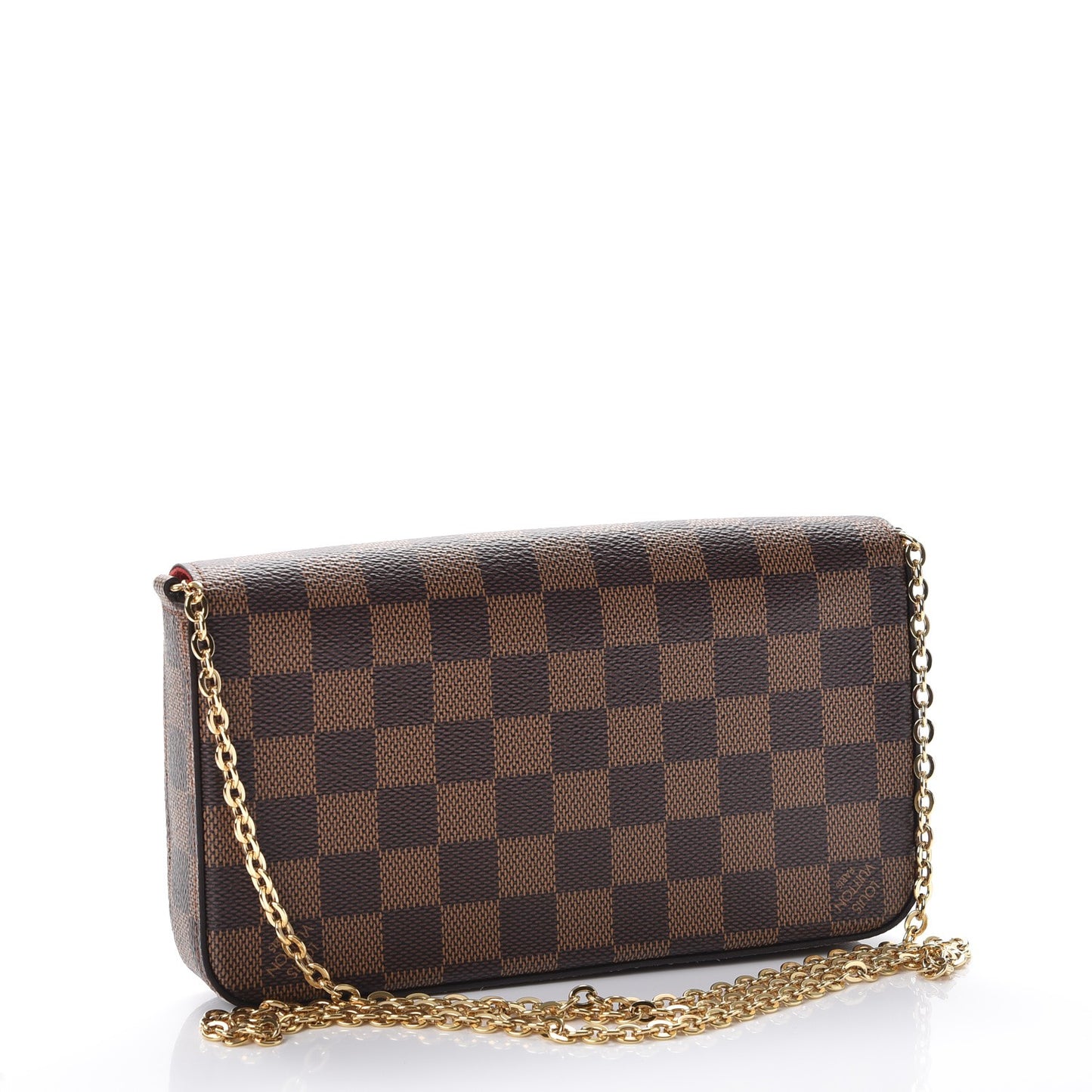 Damier Ebene Pochette Felicie Chain Wallet