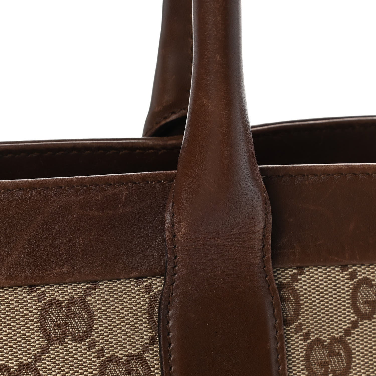 Gucci Monogram Tote Brown 16 of 19