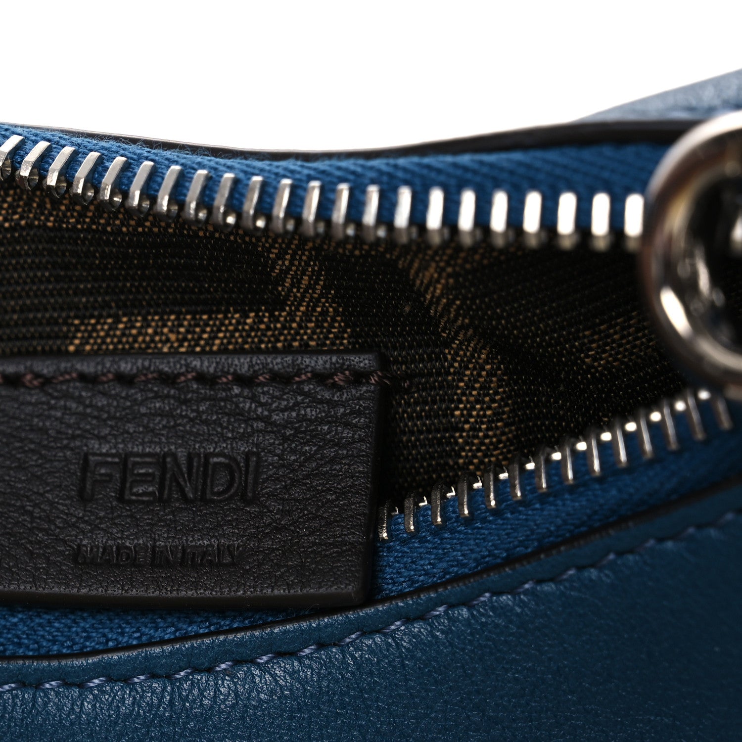 Fendi Vitello Grace Matte Nano Fendigraphy Hobo Charm Mirto 6 of 10