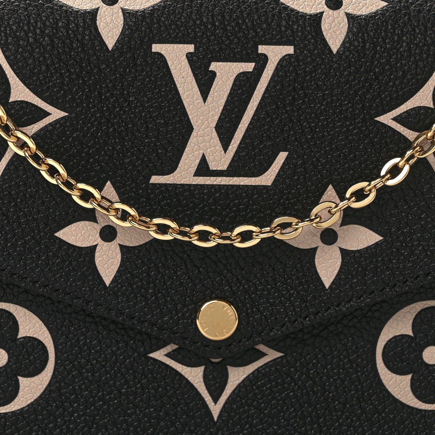 Empreinte Monogram Giant Felicie Pochette Black Beige