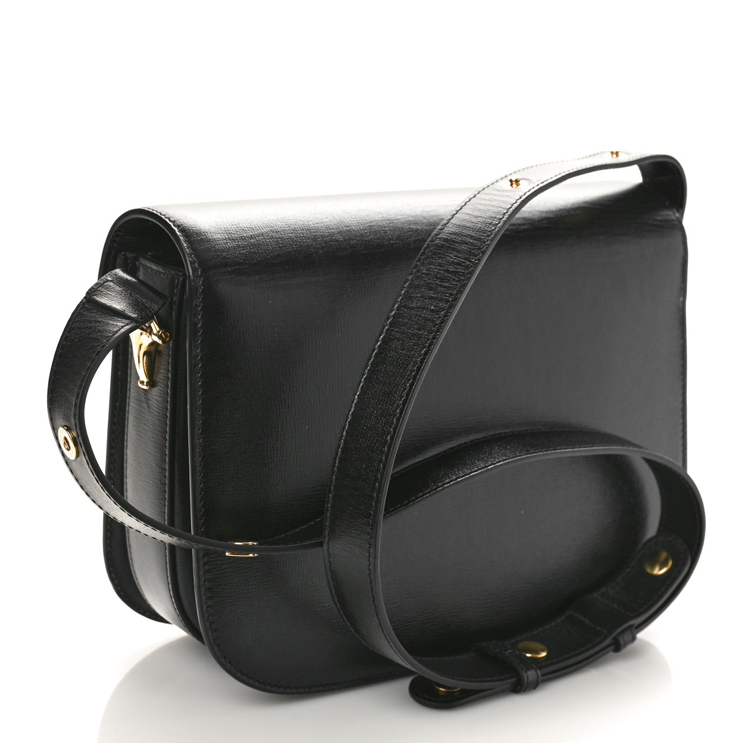 Azalea Calfskin Horsebit 1955 Shoulder Bag Black
