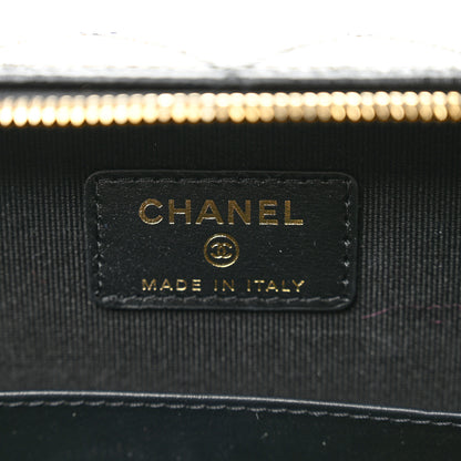 Chanel Caviar Quilted Top Handle Vanity With Chain Black 6 of 10