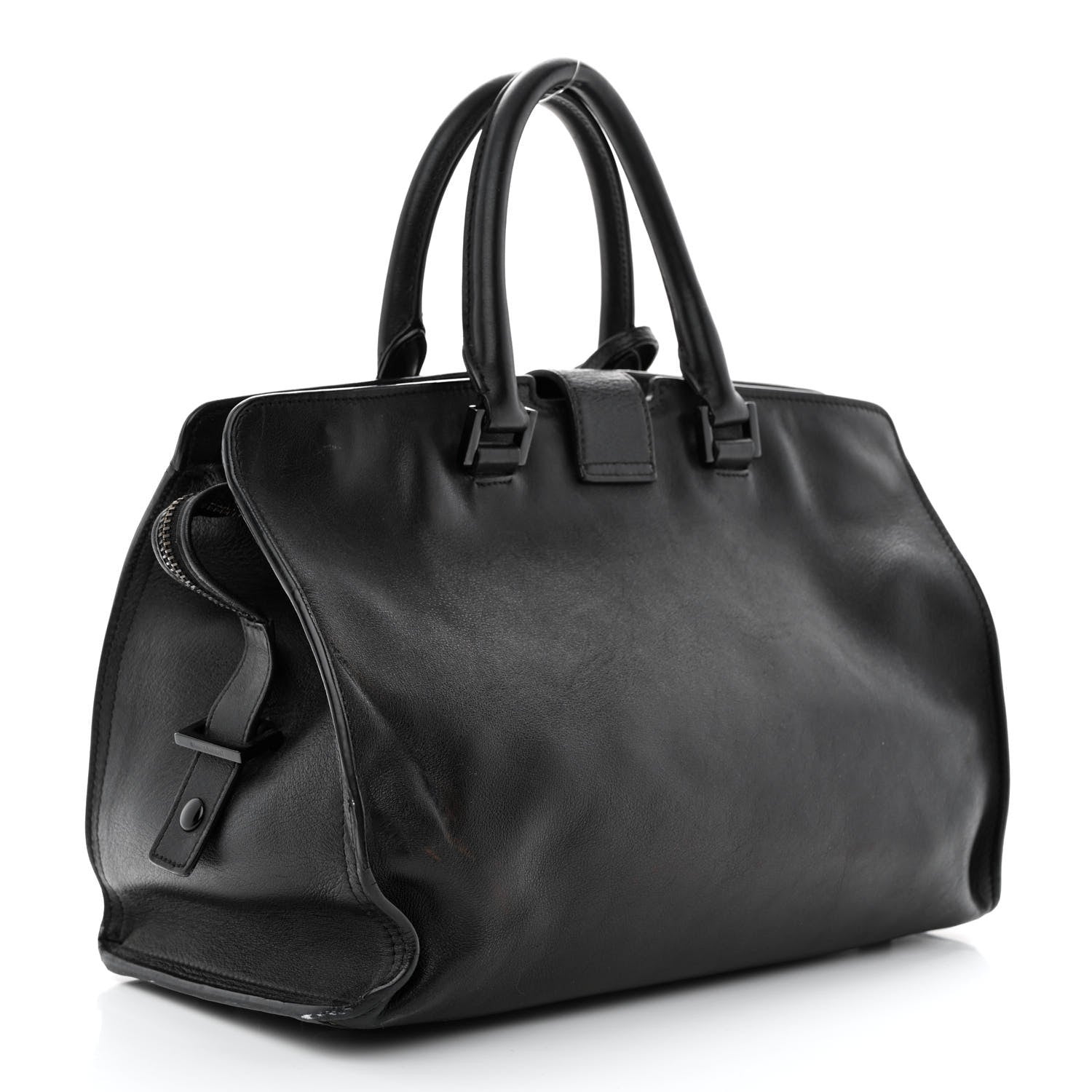 Saint Laurent Calfskin Small Monogram Cabas Black 3 of 17