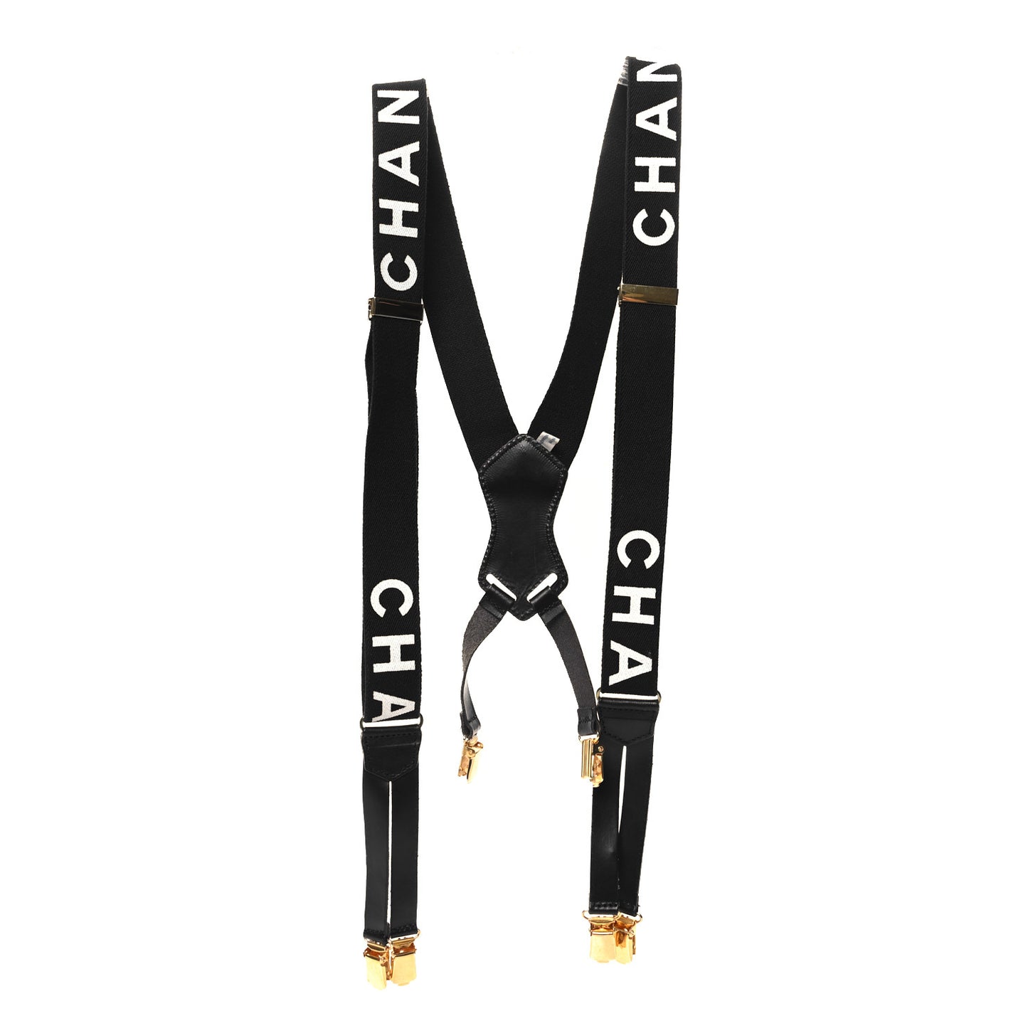 Logo Suspenders Black White