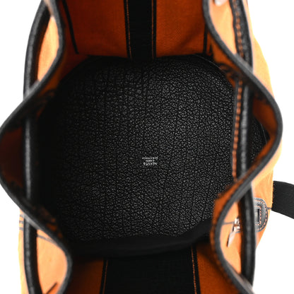 Hermes Toile Buffle Skipper Recif MM Backpack Potamos Orange Black 5 of 9