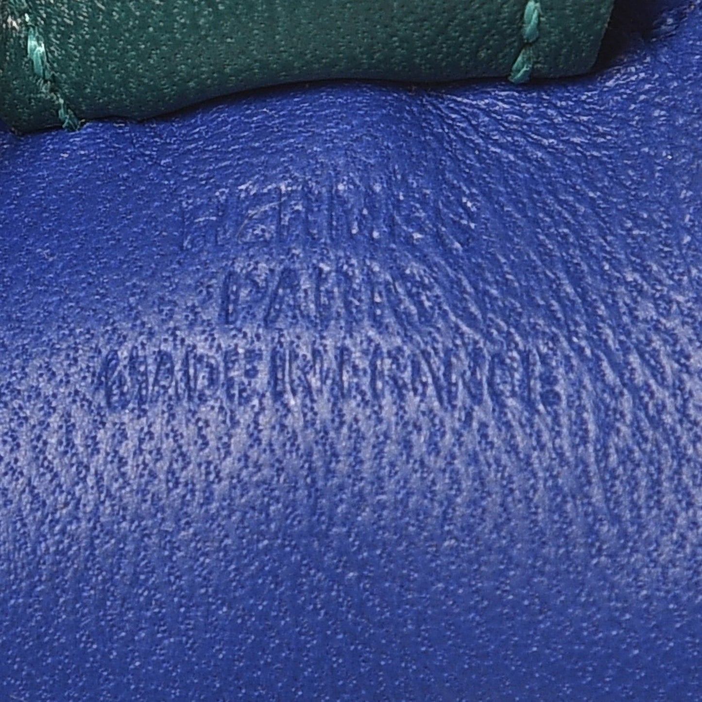 Milo Lambskin Grigri Rodeo Horse Bag Charm PM Bleu Electrique Lime Malachite