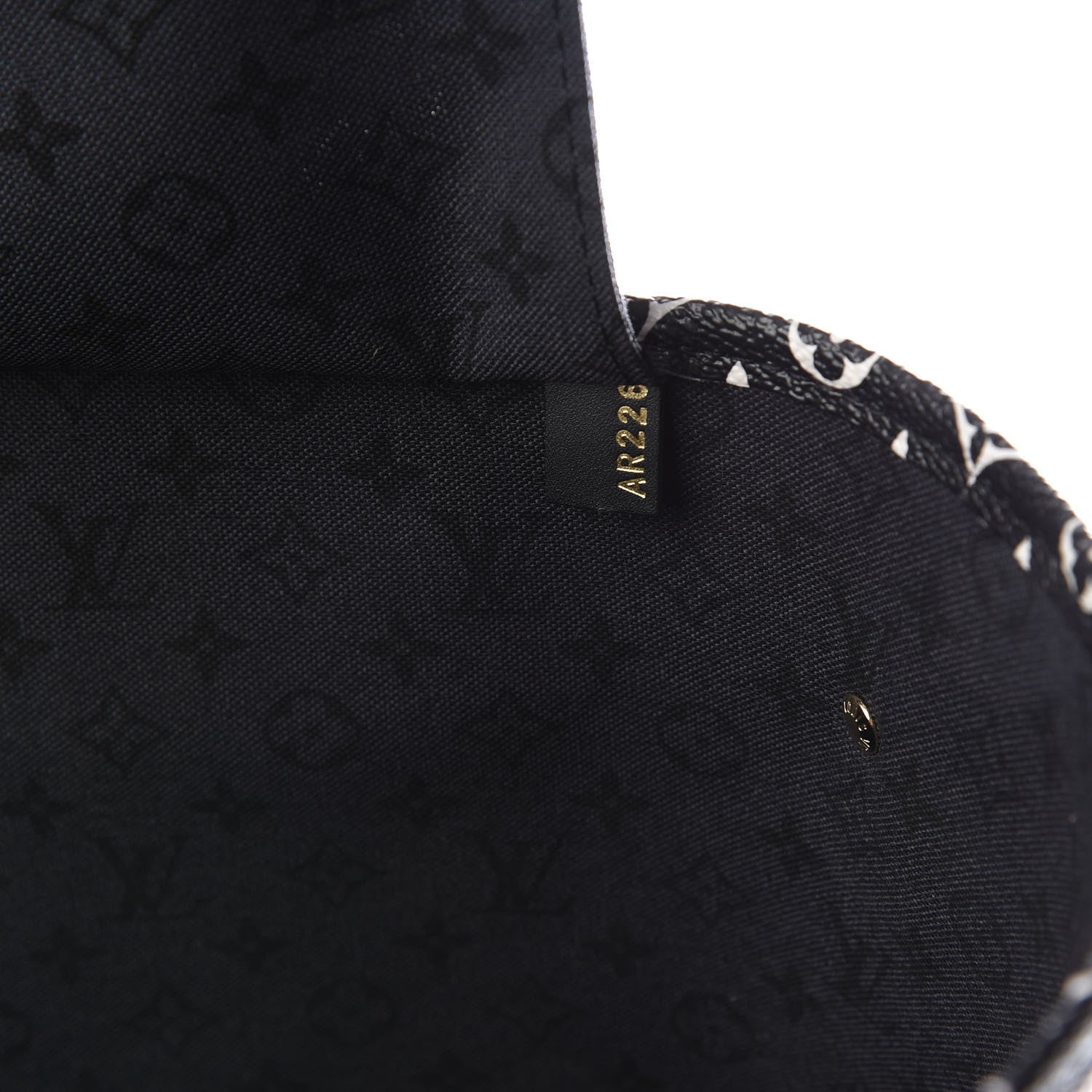 Louis Vuitton Monogram Giant Crafty Neverfull MM Creme Rouge Black 10 of 11