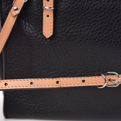 Balenciaga Grained Calfskin Papier Mini A4 Zip Around Tote Black Beige 10 of 10