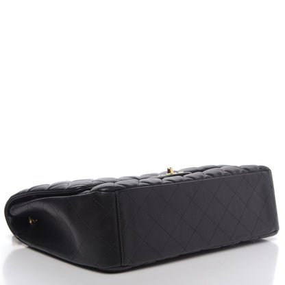 Chanel Lambskin Quilted Maxi Single Flap Black 4 of 12