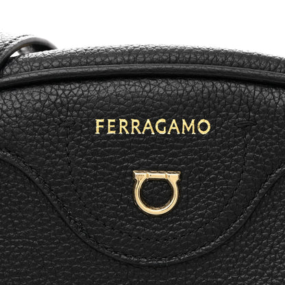 Salvatore Ferragamo Calfskin Travel Camera Crossbody Bag Black 8 of 10