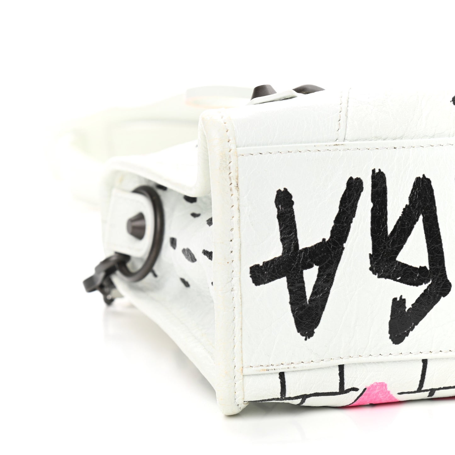 Agneau Graffiti All Over Classic Hardware S City White Multicolor