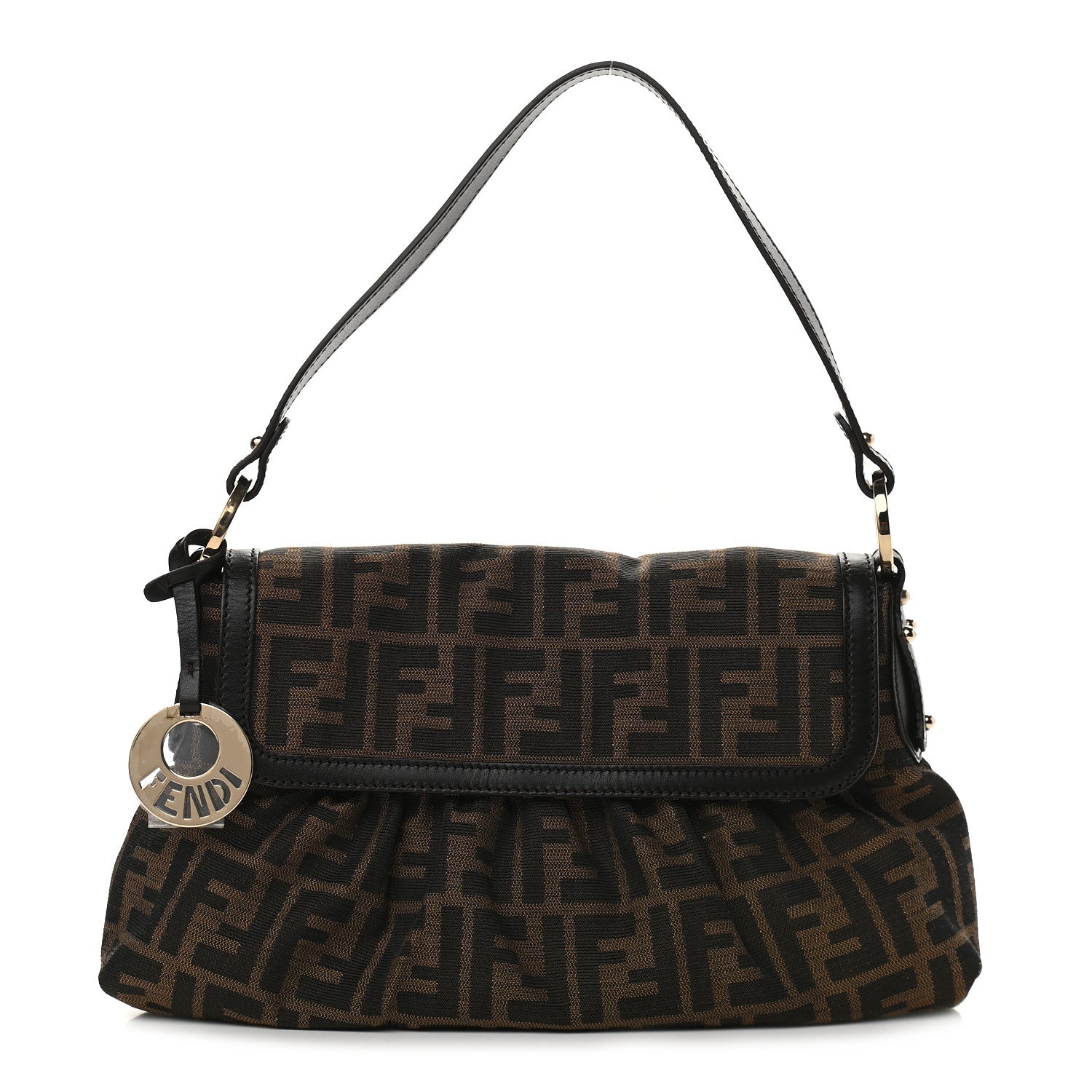 Fendi Zucca Small Chef Shoulder Bag Tobacco 1 of 9