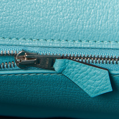 Hermes Togo Birkin 30 Bleu Atoll 17 of 29