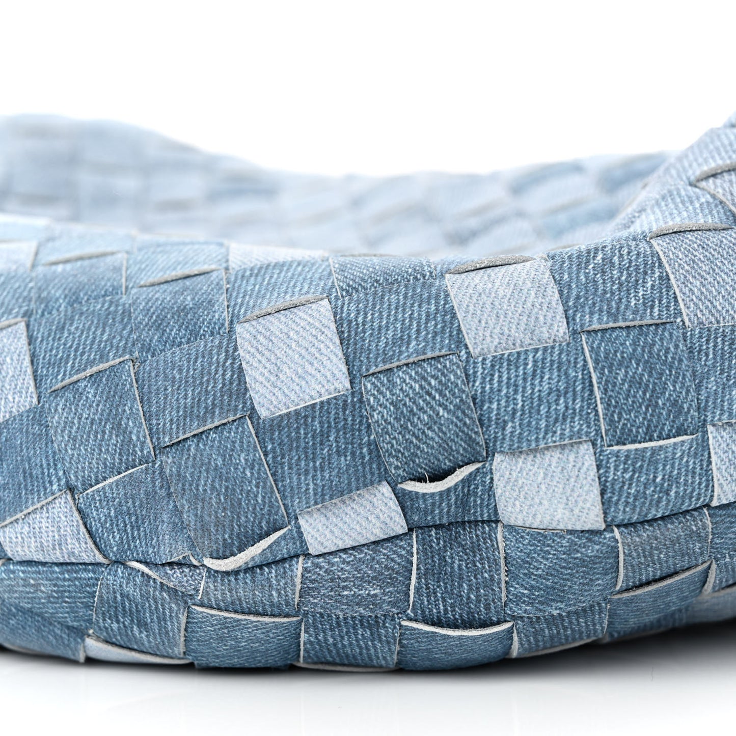 Nappa Denim Effect Intrecciato Teen Jodie Hobo Denim