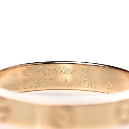 Cartier 18K Yellow Gold 3.5mm LOVE Wedding Band Ring 57 8 4 of 5