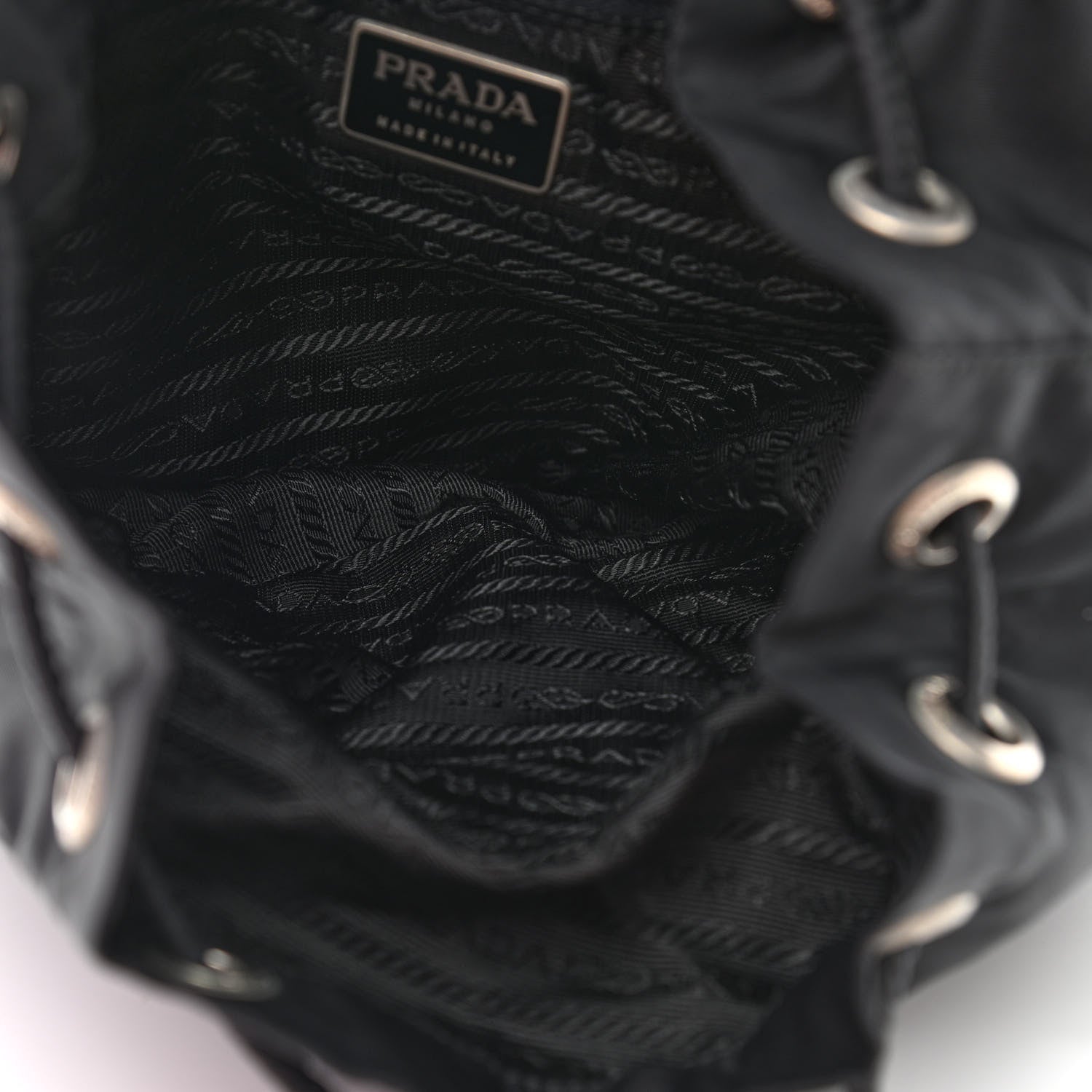 Prada Nylon Vela Medium Backpack Black 4 of 12