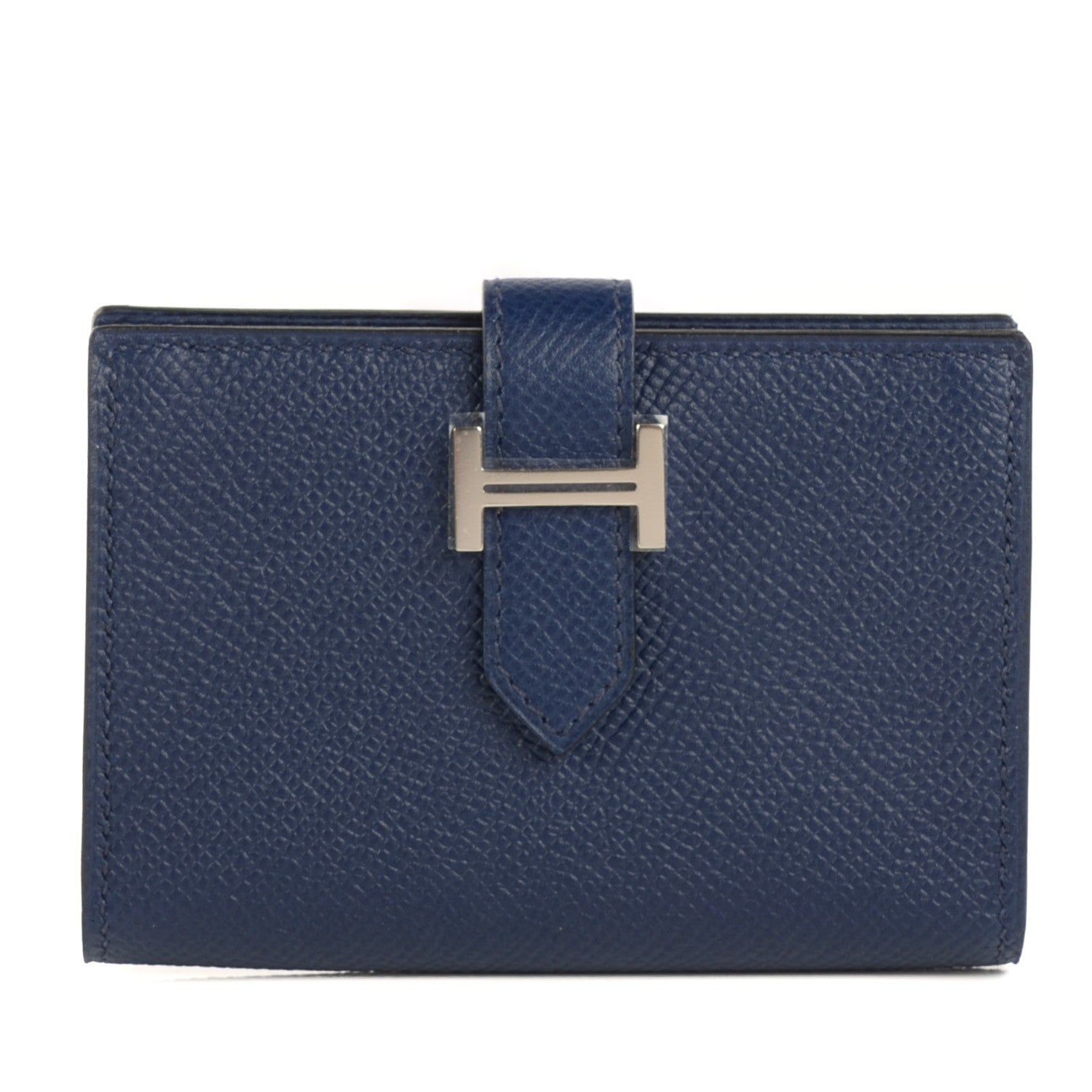 Hermes Epsom Bearn Card Holder Wallet Bleu Saphir 1 of 10