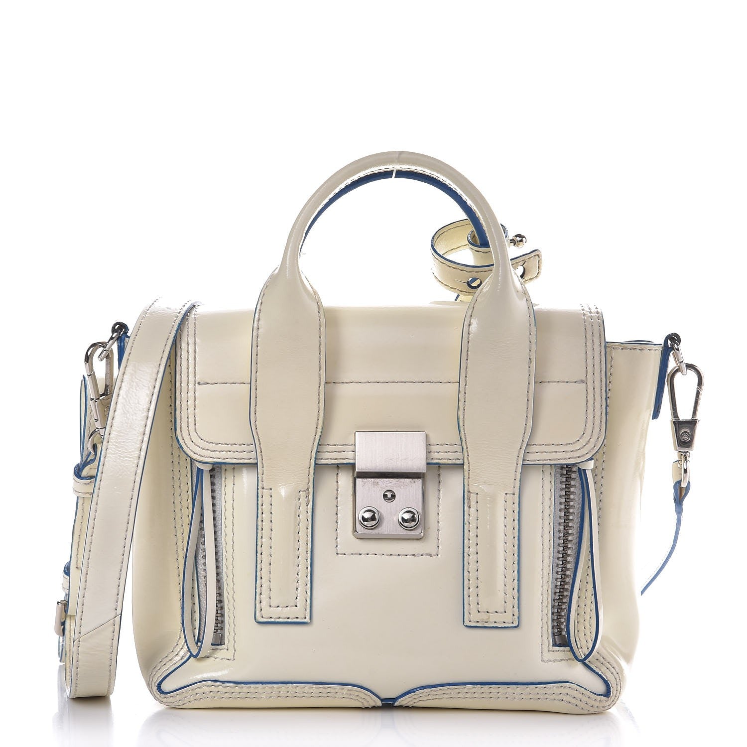 3.1 Phillip Lim 3.1 Smooth Bridle Calfskin Mini Pashli Satchel Off White 1 of 9
