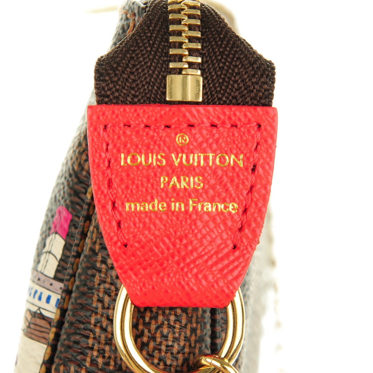 Damier Ebene 2016 Christmas Animation Mini Pochette Accessories