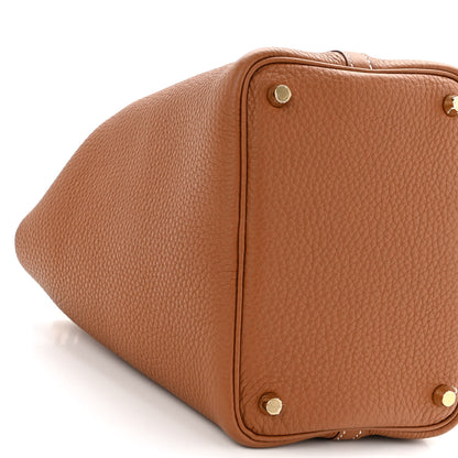 Hermes Taurillon Clemence Picotin Lock 18 PM Gold 9 of 11