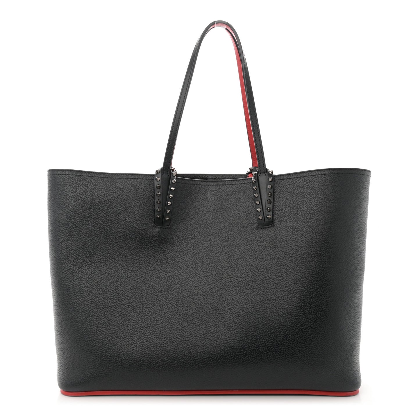 Calfskin Spikes East West Cabata Tote Black