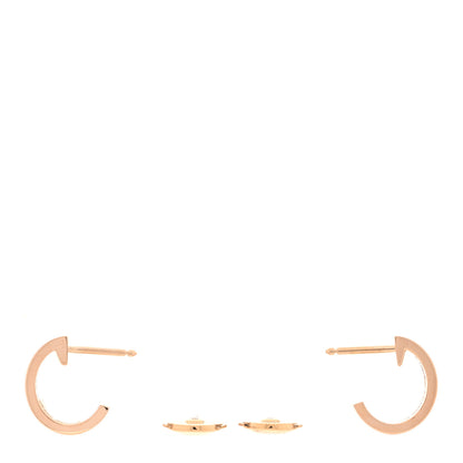 Cartier 18K Pink Gold Small LOVE Hoop Earrings 3 of 5