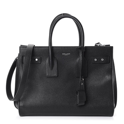 Saint Laurent Grained Calfskin Small Supple Sac De Jour Black 1 of 11