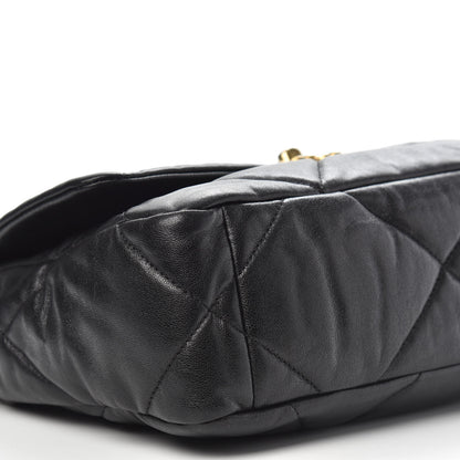 Chanel Goatskin Quilted Medium Chanel 19 Flap Black 8 of 10