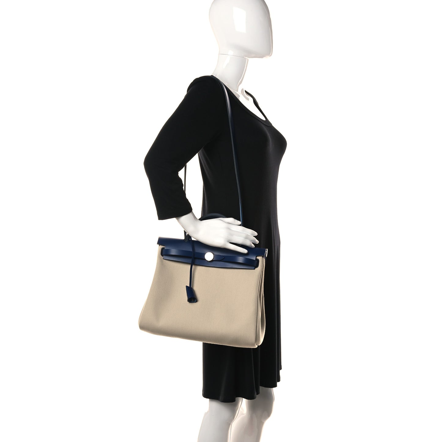 Toile H Vache Hunter Herbag Zip Retourne 31 PM Beton Bleu Saphir