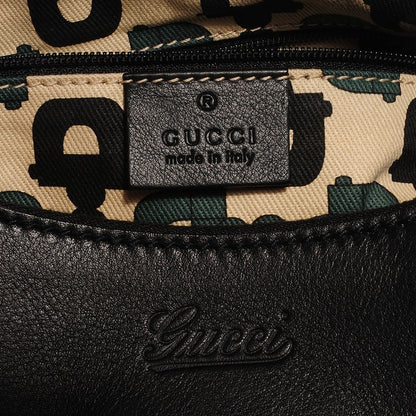 Gucci Guccissima Large D Gold Hobo Black 5 of 9