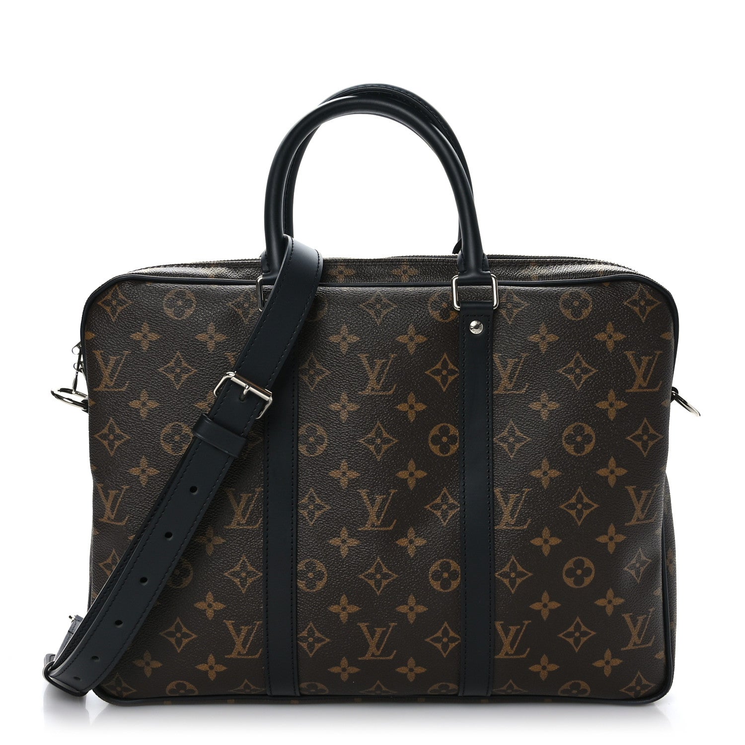 Louis Vuitton Monogram Macassar Porte-Documents Voyage PM 1 of 8