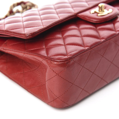 Chanel Lambskin Quilted Medium Double Flap with Charms Red 15 of 18