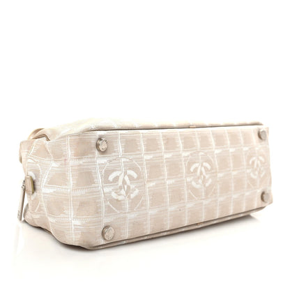 Chanel Nylon Travel Bowler Beige 4 of 10