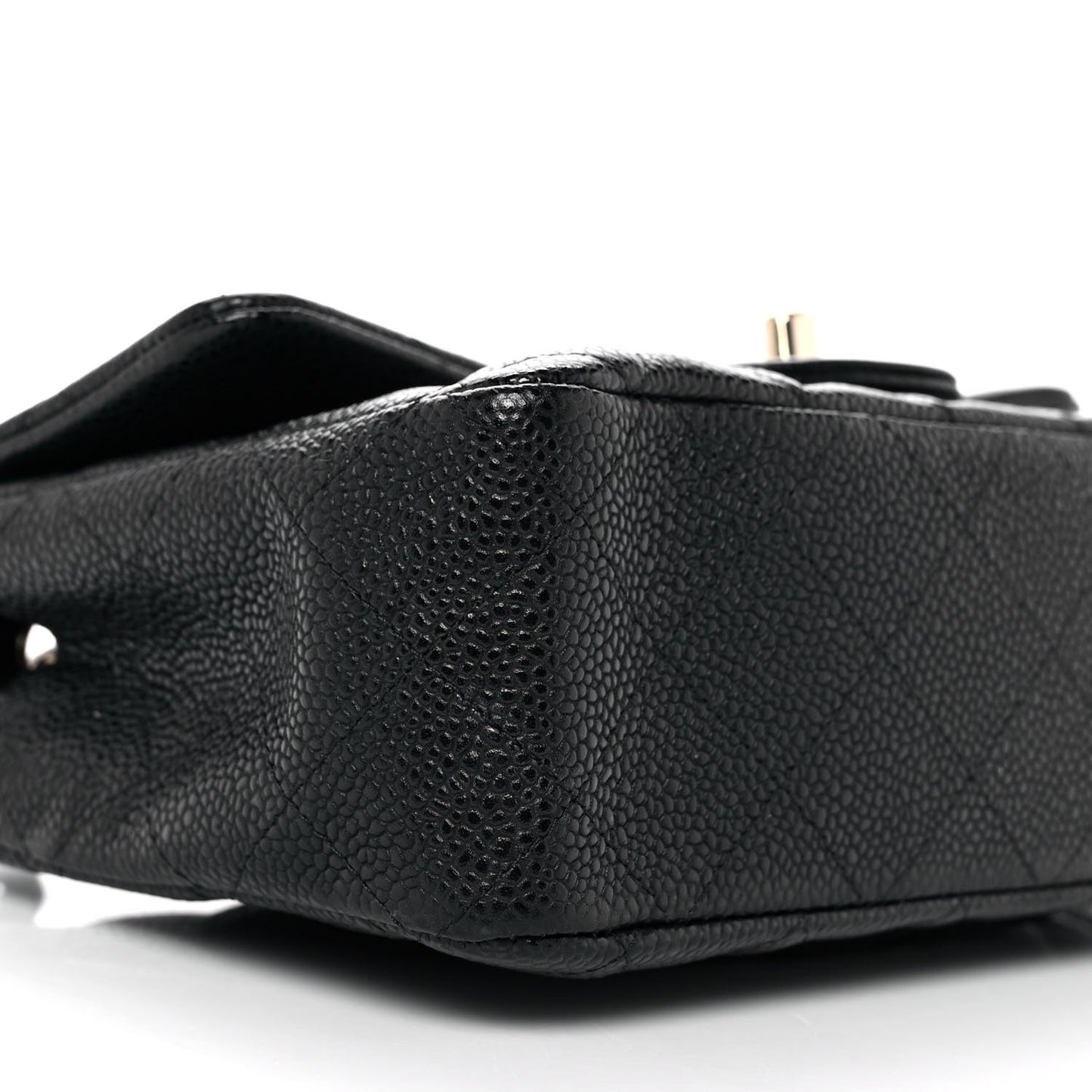 Caviar Quilted Mini Rectangular Flap Black
