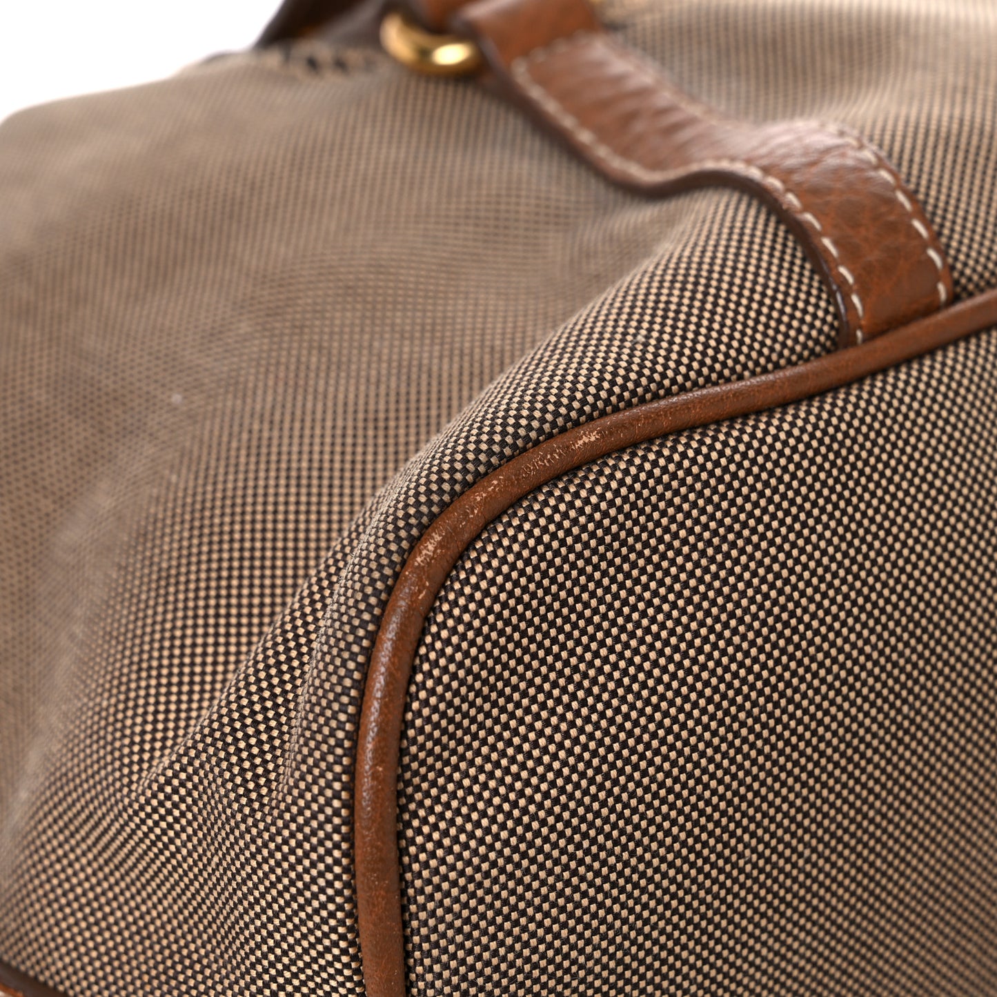 Jacquard Logo Tote Brown