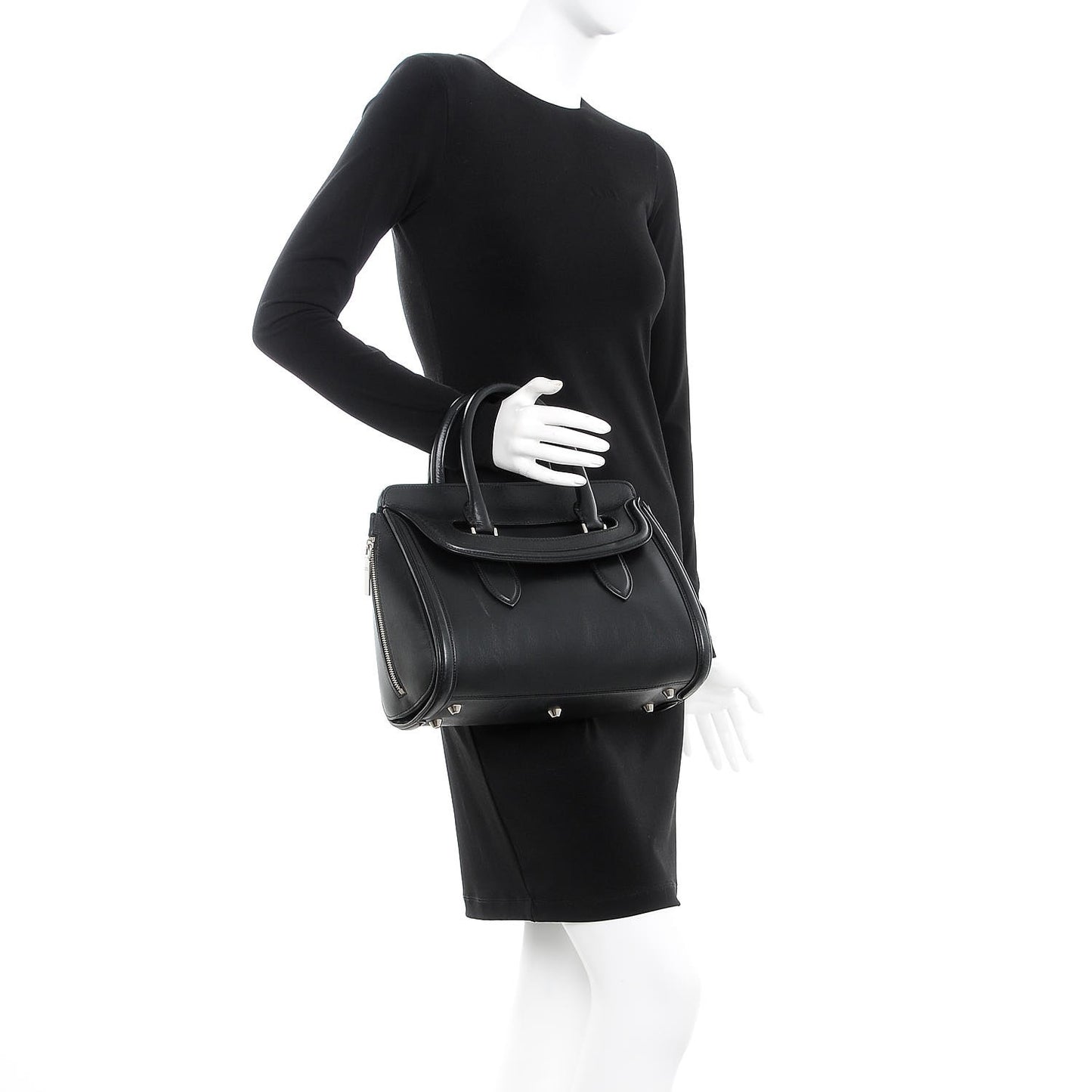 Calfskin Small Heroine Black