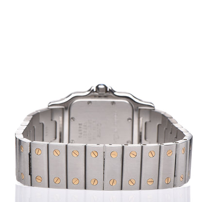 Cartier Stainless Steel 18K Yellow Gold 29mm Santos De Galbee Quartz Watch 4 of 7
