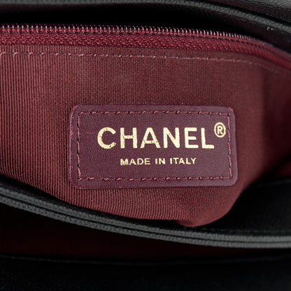 Chanel Caviar Suede Stitched Lady Coco Flap Black 6 of 10