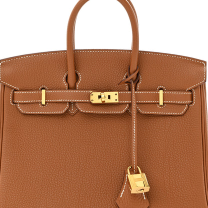 Hermes Togo Birkin 25 Gold 8 of 11