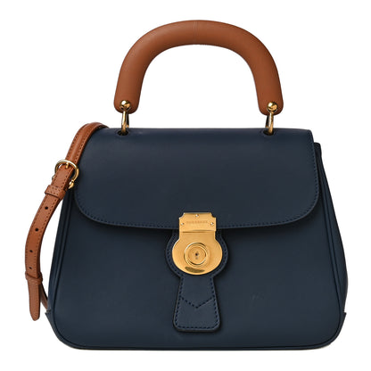 Burberry Trench Calfskin Medium DK88 Top Handle Bag Ink Blue 1 of 11