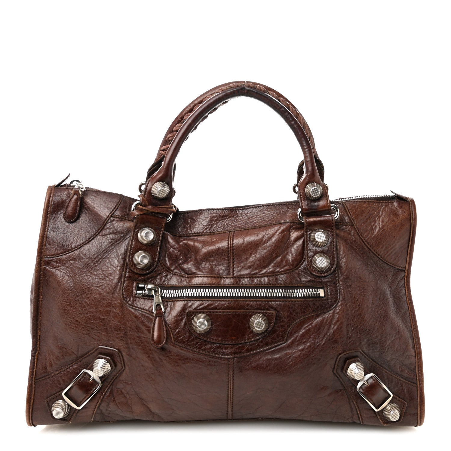 Balenciaga Agneau Giant 21 Silver Hardware Work Charbon 1 of 13
