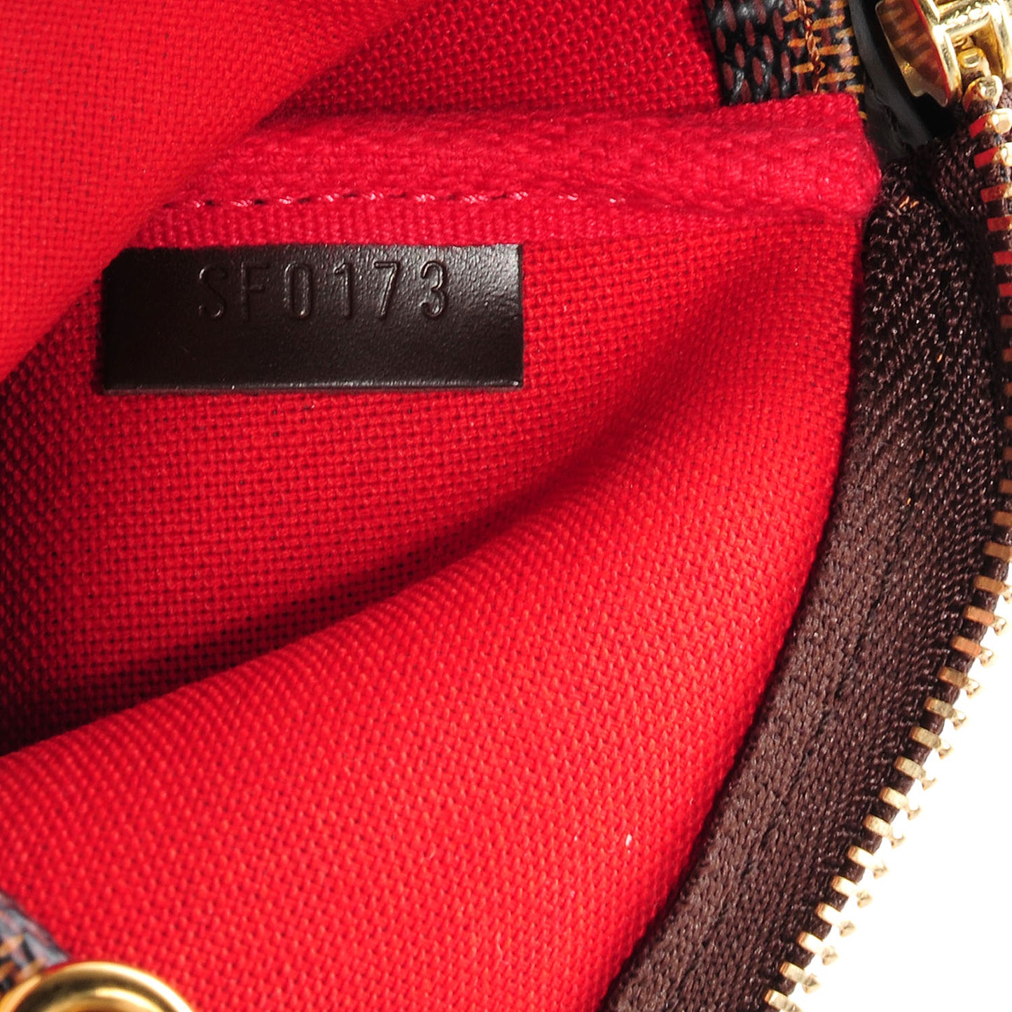 Damier Ebene Mini Pochette Accessories Bag