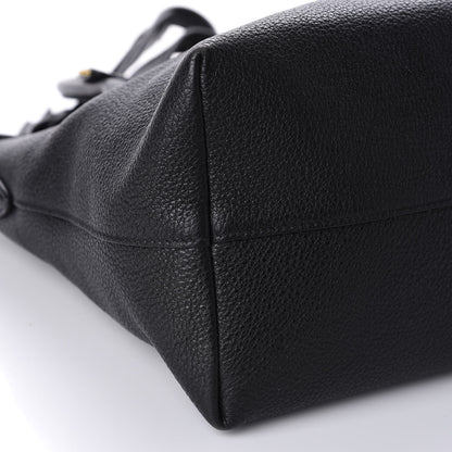 Prada Vitello Daino Tote Black 6 of 10