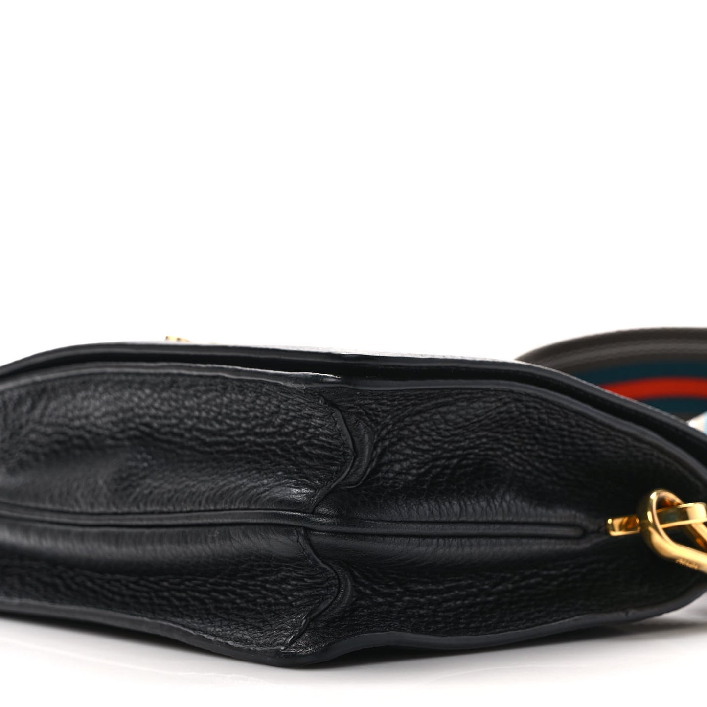 Vitello Daino Flap Crossbody Black