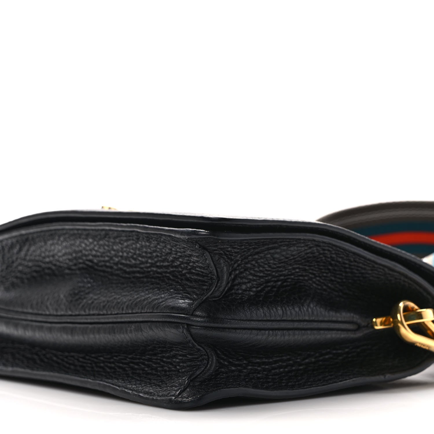 Prada Vitello Daino Flap Crossbody Black 8 of 8